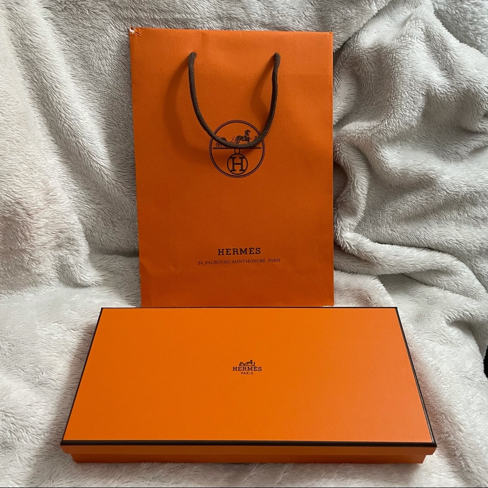 Authentic Herms Empty Box With Bag - image 2